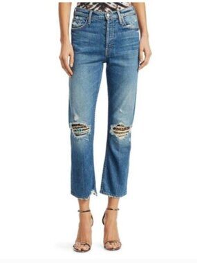 Mother Superior The Tomcat Ankle Jeans Size 25 Button Fly Pray for Hidden Gems